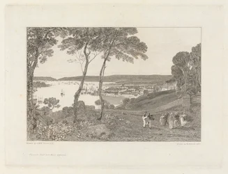 Plymouth Dock vanaf Mount Edgecumbe