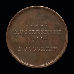 Inscriptie [achterkant], 1824