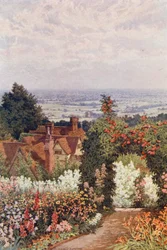 De Weald vanuit de Tuin van de Dokter, Sutton Valence