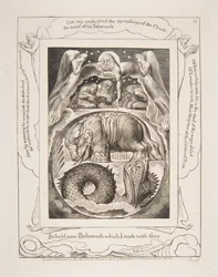 Behemoth en Leviathan, uit Illustraties van het Boek Job
