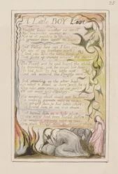 P.124-1950.pt53 Een Kleine Jongen Verloren: plaat 53 uit Songs of Innocence and of Experience (kopie R) c.1802-08