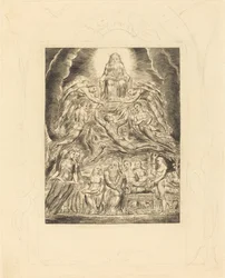 Satan voor de troon van God
