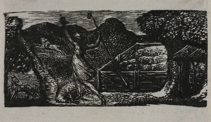 Herder Jaagt Wolf Weg, uit De Pastoralen van Vergilius