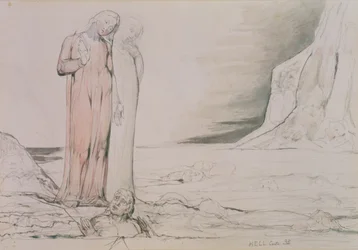 De Cirkel van de Verraders, illustratie uit Canto 32 van 