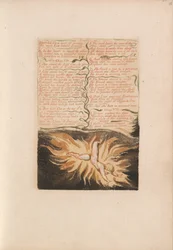 Het eerste boek van Urizen, Plaat 22, Uitgerekt voor een werk van eeuwigheid.... (Bentley 20)