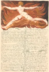 Het eerste boek van Urizen, plaat 3, "Hoofdstuk: 1..." (Bentley 3)