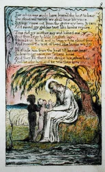 ‘De kleine zwarte jongen’, plaat 9 (Bentley 10) uit ‘Liederen van onschuld en ervaring’ (Bentley-exemplaar L), 1789-94
