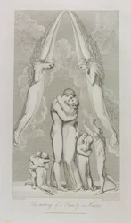 De ontmoeting van een familie in de hemel, pl.4, illustratie uit 