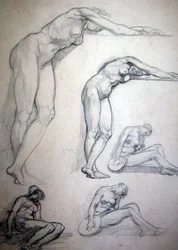 Zie, de bruidegom komt, of De tien maagden, ca. 1880