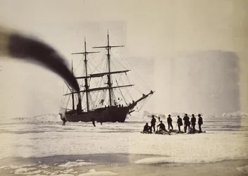 Jagen met stoom in Melville Bay