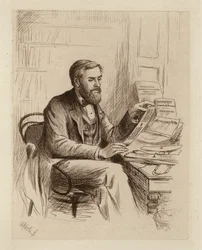 Julius Eggeling, Professor in Sanskriet en Vergelijkende Filologie (gravure)