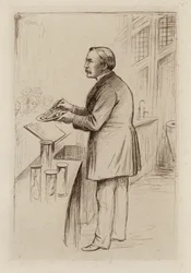 William Smith Greenfield, Professor van Algemene Pathologie (gravure)