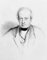 Portret van de Schotse botanicus Robert Brown (1773-1858), c.1849 (tekening)