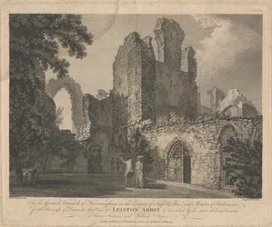 Uitzicht op Leiston Abbey