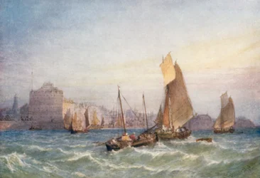 Toegang tot de haven van Havre
