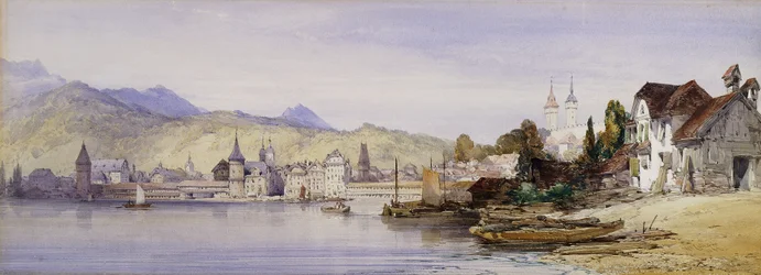 Luzern vanaf het Meer, 1862