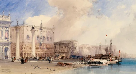 Het Dogepaleis, Venetië, 1874