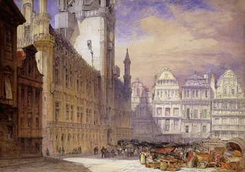 Het Stadhuis, Brussel, 1856