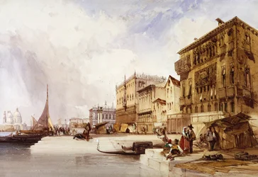 Venetië vanaf de Riva Degle Schiavoni