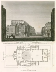 Het Koninklijk Theater, Drury Lane, Londen, gebouwd door wijlen Henry Holland