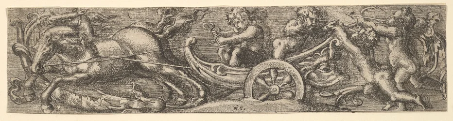 Een schelpwagen, 1654
