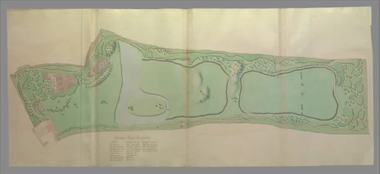 Algemeen Plan van de Tuinen in Kew, 1763