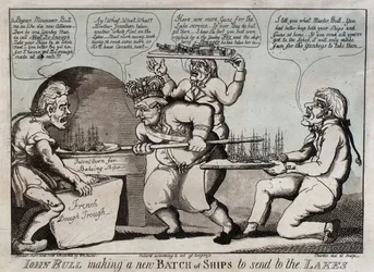 John Bull maakt een nieuwe lading schepen om naar de meren te sturen