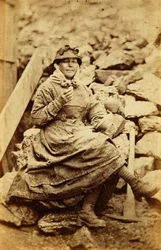 Arbeiders van de Tredegar Iron Works, Wales