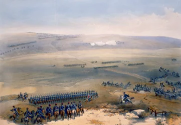 De Cavalerieaffaire van de Hoogten van Bulganak: het Eerste Kanon, plaat uit 