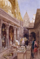 De Gouden Tempel, Benares, 1862