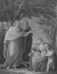 Christus en de kinderen van Zebedeüs, Matteüs 20, vers 20-29