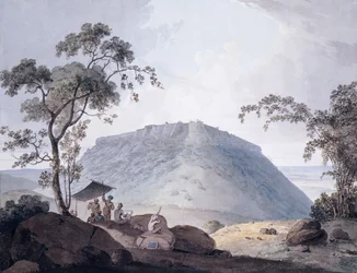 Het Zuidoostelijke Uitzicht van Bijaigarh, Uttar Pradesh, ca. 1790