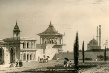 Uitzicht in de Tuin van het Paleis, Lucnon, 1835