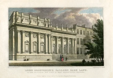 Galerij van Lord Grosvenor, Park Lane, Londen, 1828