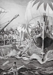 De nederlaag van een Ionische vloot