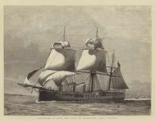 Vertrek van ZKH de Hertog van Edinburgh, HMS Sultan