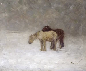Een sneeuwstorm, ca. 1891