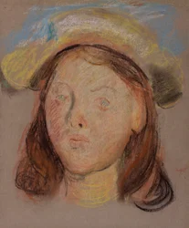 Hoofd van een meisje