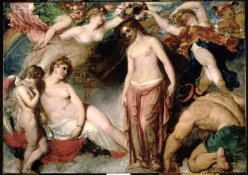 Pandora gekroond door de seizoenen, 1824