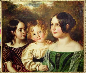 De boskinderen - Emily, Frederick en Mary, ca. 1845 (olieverf op doek)
