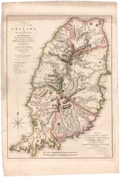 Een nieuw plan van het eiland Grenada