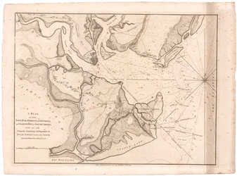 Een plan van Charlestown, S.C.