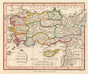 Oud-Klein-Azië. Kaart.