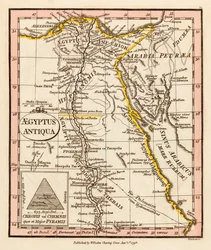 Oude Egypte. Kaart.