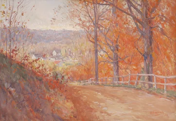Weg in de herfst