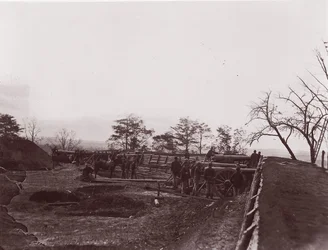 Bij Dutch Gap, Virginia. Fort Brady