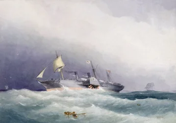 Het stoomschip 