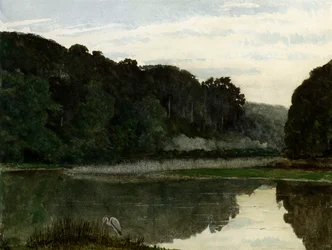 Landschap met Reiger, 1868