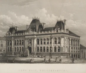 Stadhuis, Wolverhampton, ca. 1871