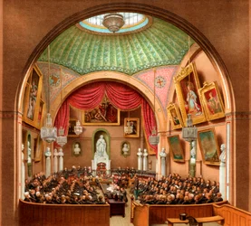 Raadzaal, Guildhall, City of London, 1886